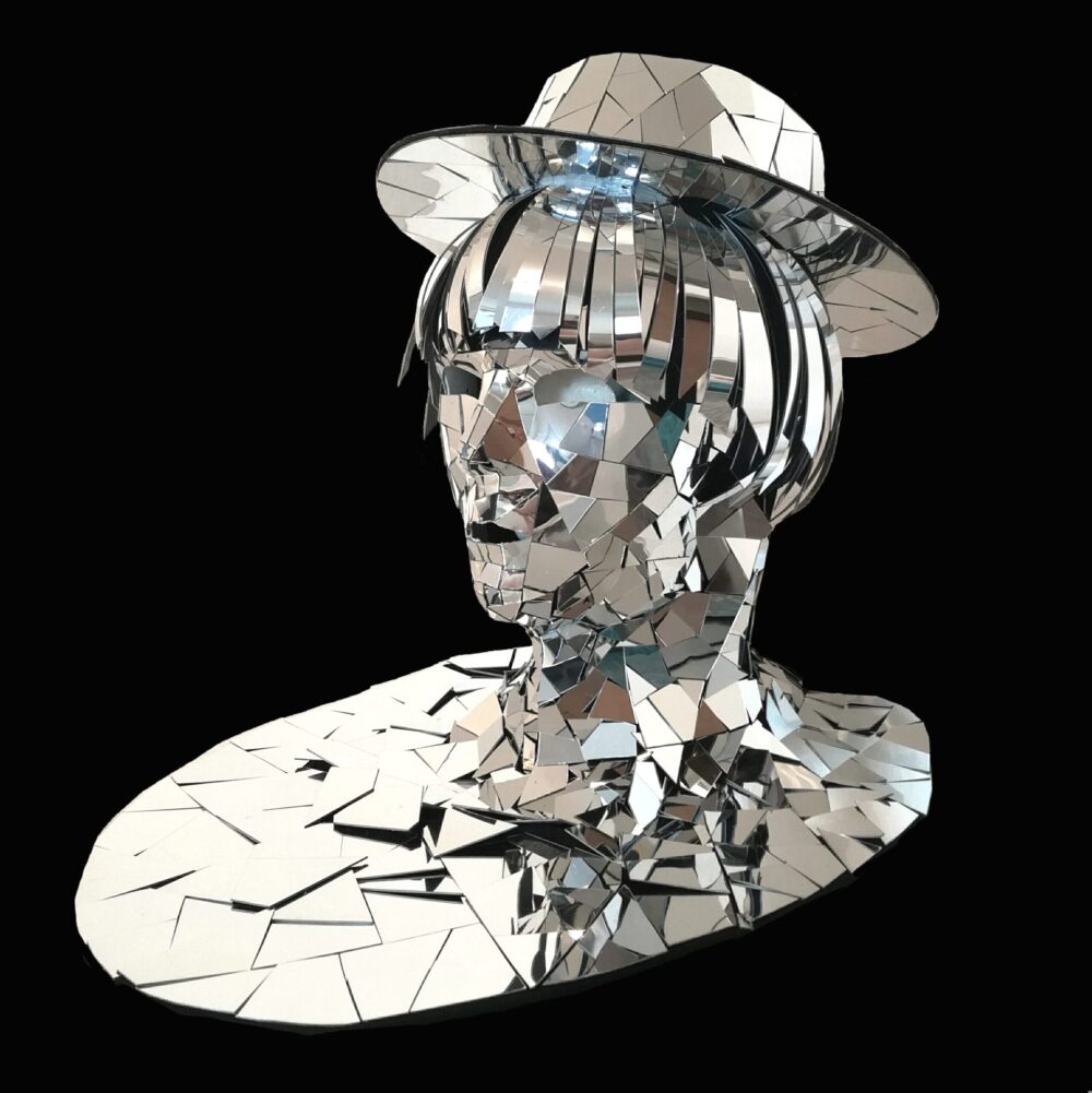 'Introspection' Mirror Head - Silver, Gold, Holographic (Made to Order) - Image 8