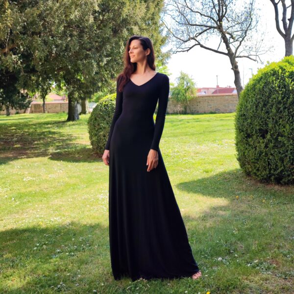 Modal Black Maxi Dress - Pre-Order