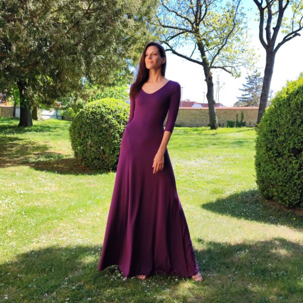 Modal Purple Maxi Dress - Pre-Order