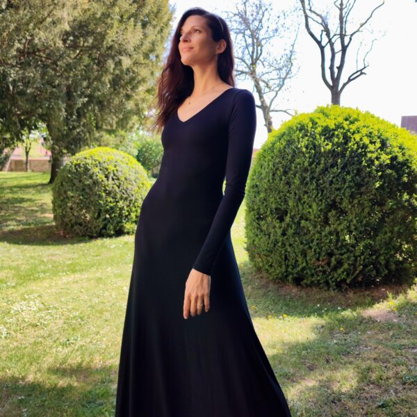 Modal Black Maxi Dress - Pre-Order